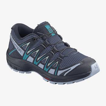 Salomon XA PRO 3D J - Tmavomodre Turistické Topánky Detske, S0193SK